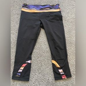 Lululemon Run: Inspire II Mesh Crop Legging, size 10